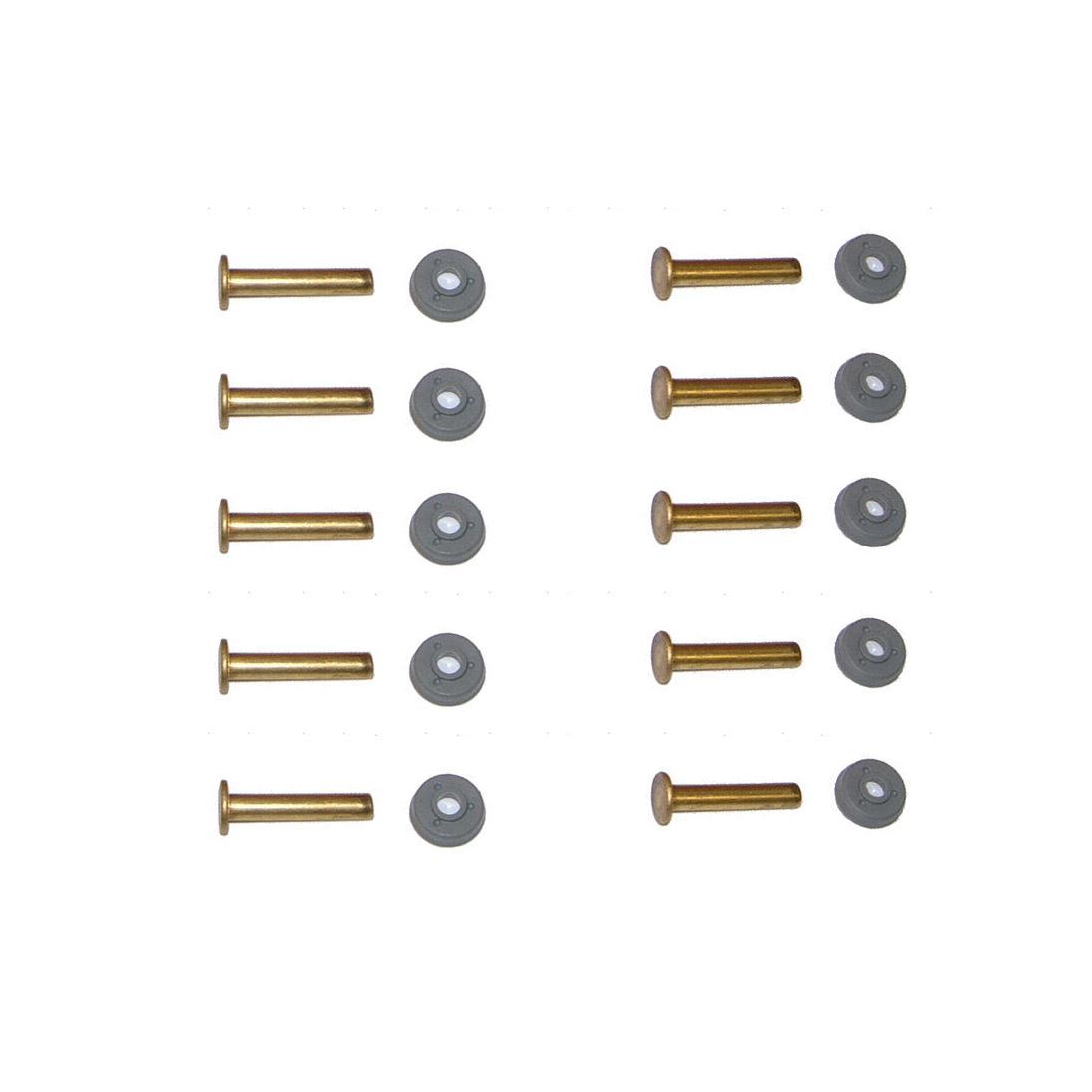 K6 WINDOW RIVETS X 10 INCLUDING RIVET CLIPS