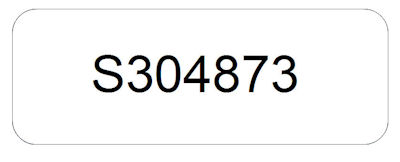 BT Contour Serial Number Label